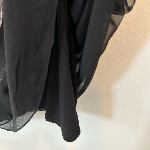 Kenzie Layered Sleeveless Shift Dress Size Medium Black and Cream NWT - Picture 7 of 9